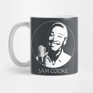 Sam Cooke black and white Mug